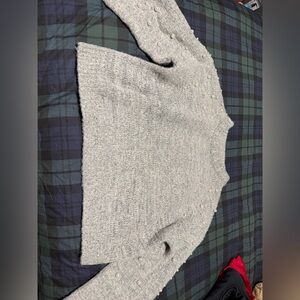 Fashion Nova Light Gray Crewneck Sweater